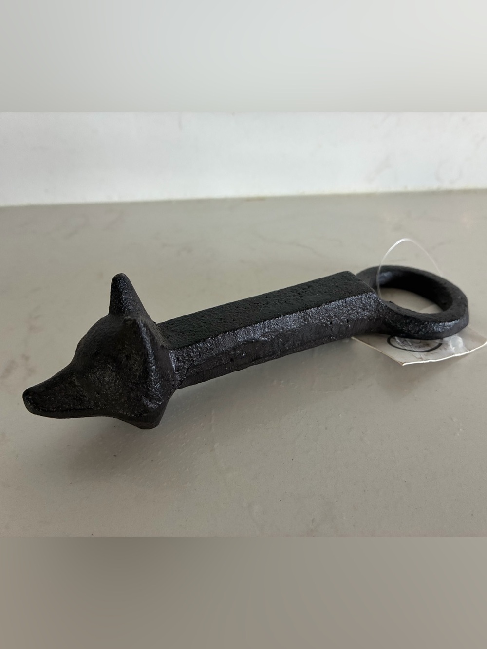 Cast Iron Fox Bottle Opener - Black NWT